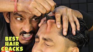 Unlimited Hair Cracking | Head Massage & Scalp Scratching | Neck Cracking | Tail Bone Cracking ASMR