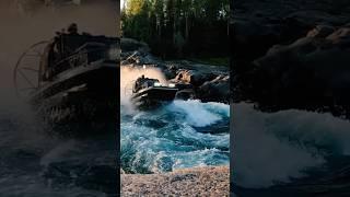 р.Казыр, порог БАЗЫБАЙ. Проход на двух аэролодках SIBEX #sibex #аэролодка