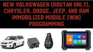 CHRYSLER DODGE JEEP RAM VW ROUTAN NEW OR USED WIRELESS IGNITION MODULE PROGRAMMING