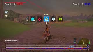 Cemu 1.11.0 vs 1.11.2 BOTW 1440p | i7 7800x 4.7ghz | GTX 1080