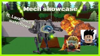 mech showcase ft.Lavaflows, Waterflows | build a boat for  treasure | showcase