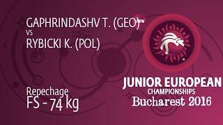 Repechage FS - 74 kg: T. GAPHRINDASHV (GEO) df. K. RYBICKI (POL), 9-5