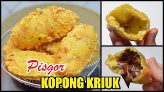 CARA SIMPLE MEMBUAT PISANG GORENG KOPONG! PISANG GORENG NAGA