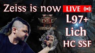 [HC SSF] L97+ Chaos DoT Lich Go VWUUP! VWUUP! LIVE PoE 2 Dawn of the Hunt !build !discord