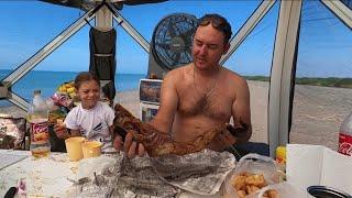 Балхаш. Супер рыбалка! Клюет  без перерыва. Лепсы. Коса, супер место.Вторая серия.