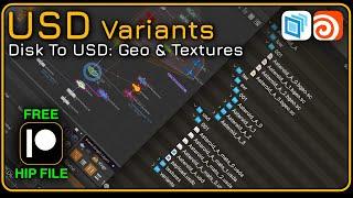 Houdini 20.5 | Disk Files - Geo & Texture to USD