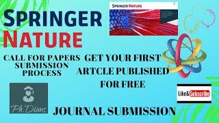 How to Submit research article for SPRINGER NATURE #Naturepublishing #Springer #SNAPPLIED SCIENCES