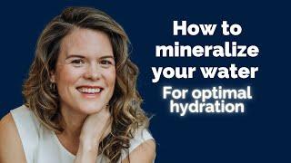 How to mineralize your water with Himalayan salt for optimal hydration | Dr. Mills, MD