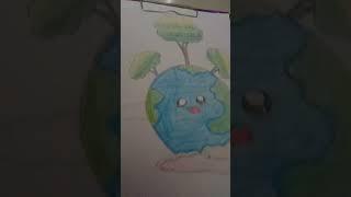 save Earth drawing.To in courage the people.please save Earth