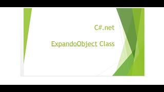 expandoobject c#