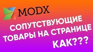 Добавляем на страницу товара modx minishop2 сопутствующие товары