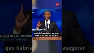 Obama critica a Trump en la Convención Demócrata en EU