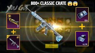 Opening 800+ Free Classic Crate Pubg | M416 Glacier Wish Crate Opening | Pubg Mobile