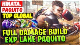 Full Damage Build Exp Lane Paquito [ Top Global Paquito ] Hinata. - Mobile Legends Emblem And Build