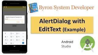 AlertDialog with EditText in Android Studio