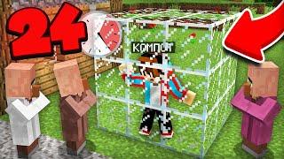 24 ЧАСА В СТЕКЛЯННОЙ КОРОБКЕ В МАЙНКРАФТ | Компот Minecraft