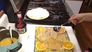 Блины в апельсиновом сиропе.Crepes Suzette.