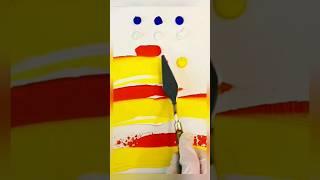 쉬운 아크릴 페인팅 기법/거친 질감 아크릴 페인팅 기법/ 눈 오는 겨울 배경 그림 #아크릴페인팅 #아크릴화 #아크릴기초 #acrylicpainting #shorts #쇼츠