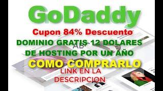 CUPÓN DE DESCUENTO GODADDY COMO COMPRARLO (como crear una Web)