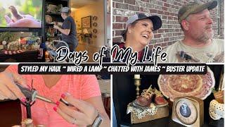 Real Life Moments | Decorating, Thrift Styling & Porch Chat  + Buster update ️. #homedecor