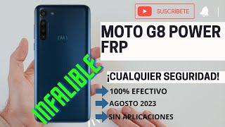 Como eliminar la cuenta de google moto g8 power SIN APLICACIONES método 100% efectivo Agosto 2023