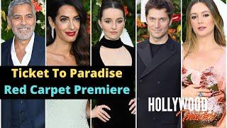 Celebrities Arrivals at Red Carpet Premiere of 'Ticket to Paradise'