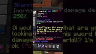 This Sword Does INFINITE DAMAGE in Hypixel Skyblock #shorts