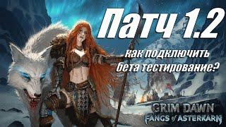 Grim Dawn Патч 1.2 как подключить бета тестирование?