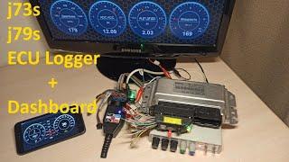 Работа j73s/j79s в WiFi Dashboard, WiFi ECU Logger