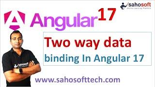 Two way data binding in Angular 17 | Angular 17 Tutorials in Hindi