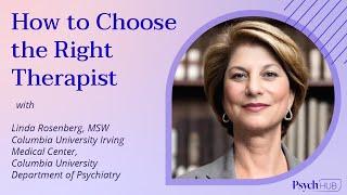 How To Choose the Right Therapist