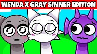 WENDA Kisses GRAY! Incredibox Sprunki Sinner Edition - All Reactions, Simon + Tunner