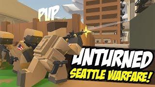 SEATTLE IS UNDER ATTACK - Unturned Military Roleplay (PVP)