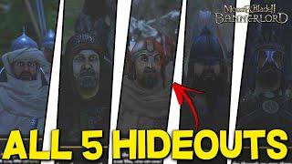 Attacking ALL 5 Different Bandit Hideouts - Mount & Blade II: Bannerlord