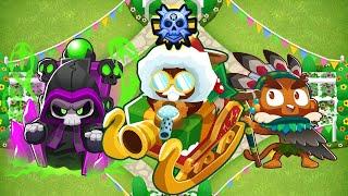 [Bloons TD 6] Quad CHIMPS Black Border with Churchill (v45.3)