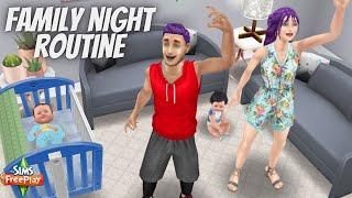 FAMILY NIGHT ROUTINE  | The Sims Freeplay