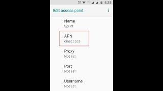 Sprint APN Settings 4G LTE