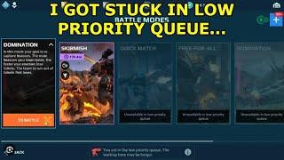 Just follow this tips to get out from the low priority queue in war robots.