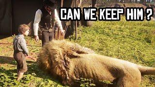 Jack Finds LION, GANG MEMBERS  at Camp -  Red Dead Redemption 2