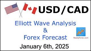 USD CAD Elliott Wave Analysis | Forex Forecast | January 6, 2025 | USDCAD Analysis Today