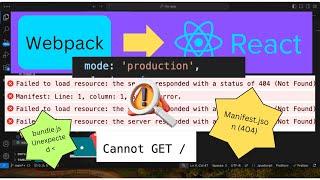 webpack development vs production | webpack react | failed to load resource #webpack #reactjs