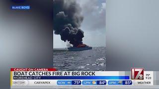 Boat catches fire at Big Rock Blue Marlin Tournament