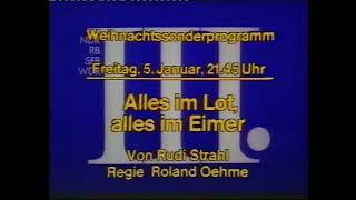 1979: Programmhinweistafeln und Ansage (Weihnachtssonderprogramm NDR/RB/SFB/WDR)