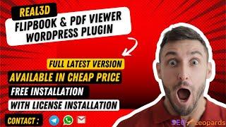 [Full Latest Version] Real3D FlipBook & PDF Viewer WordPress Plugin SCRIPT (In Cheap Price)