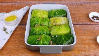 CABBAGE ROLLS: stuffed with MEAT and POTATOES they will be really TASTY! 