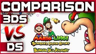 (DS vs 3DS) Mario & Luigi: Bowser's Inside (COMPARISON) | 2009 VS 2018