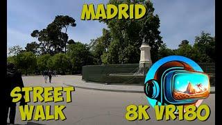 15 Madrid Spain El Retiro Park walking past Fountain of the Fallen Angel 8K 4K VR180 3D Travel