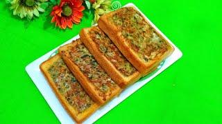 Healthy & Delicious Vegetable bread Toast l Vegetable Bread Toast Recipe l Bread toast l Egg Toast