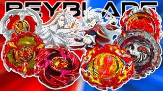 ALL PHOENIX X BEYS vs ALL PHOENIX BURST BEYS | Blaze VS Phi | CROSSGEN | BEYBLADE X vs BURST