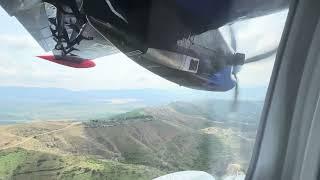 NovAir Armenia Let L410UVP-E20 EK4117 landing Kapan Syunik Airport, Armenia